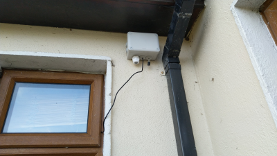 Sensor mounted outside